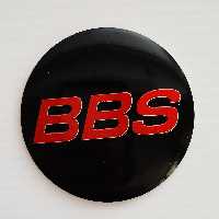 آرم کاپ رینگ چرخ ماشین طرح BBS مشکی نوشته قرمز(مناسب همه رینگهای اسپرت با دهنه سایز 030)