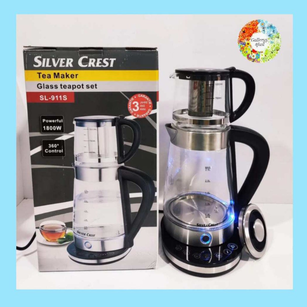 چایساز  روهمی سیلور کرست تمام لمسی 1800 وات  چای ساز مدل sl911s