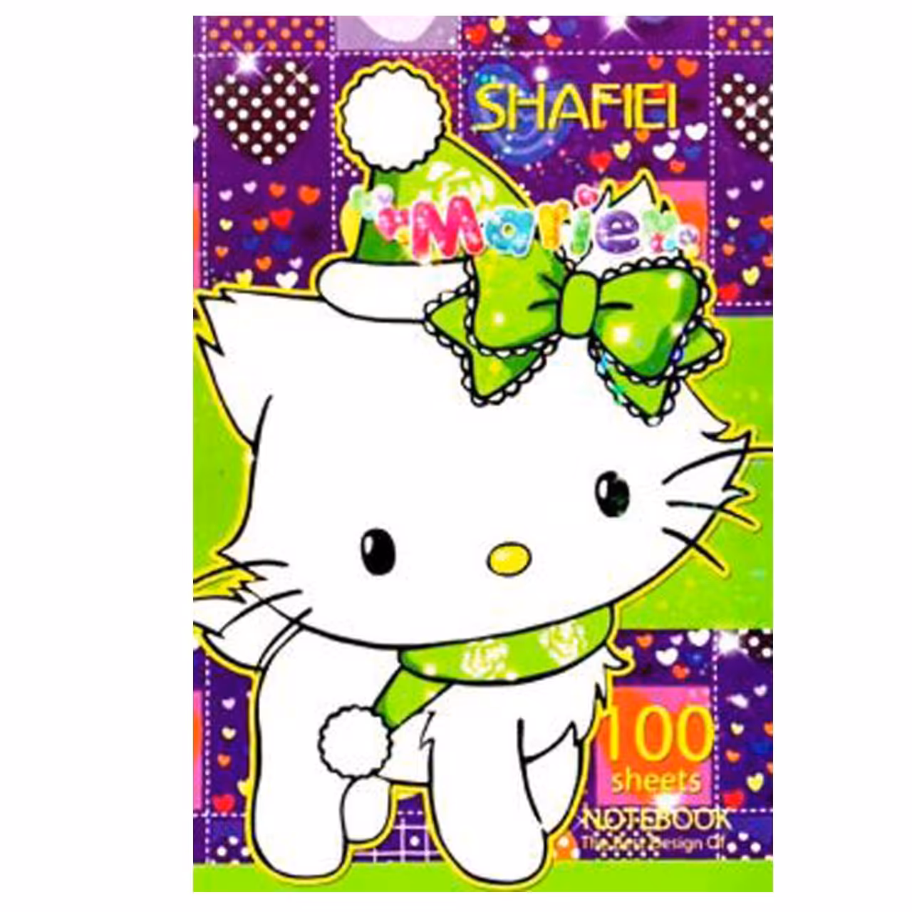 دفتر مشق 100 برگ شفیعی طرح گربه کد 56