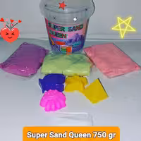 شن جادویی 750 گرم سطلی سه رنگ سه قالب