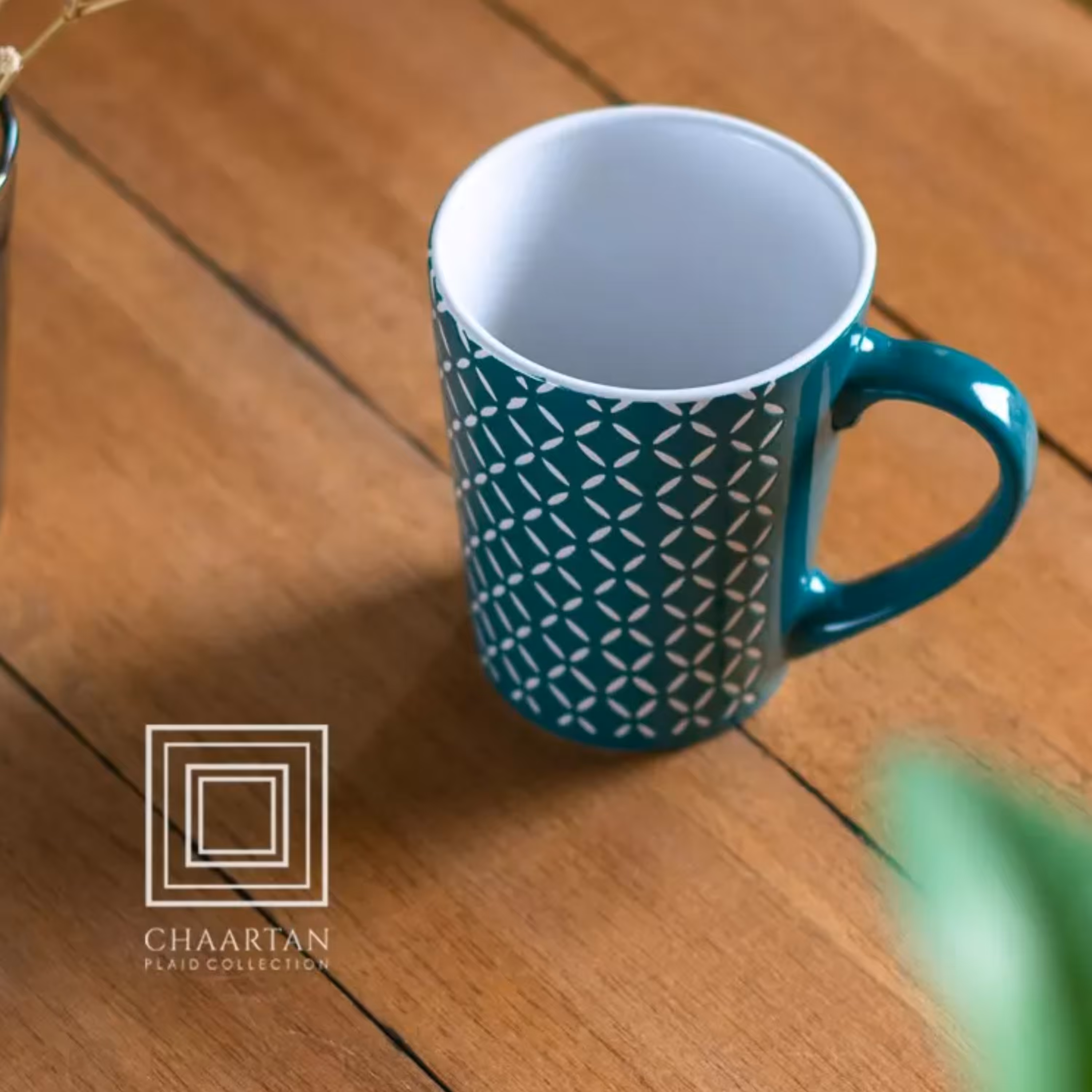 ماگ وارداتی فیروزه ای کاملا نو