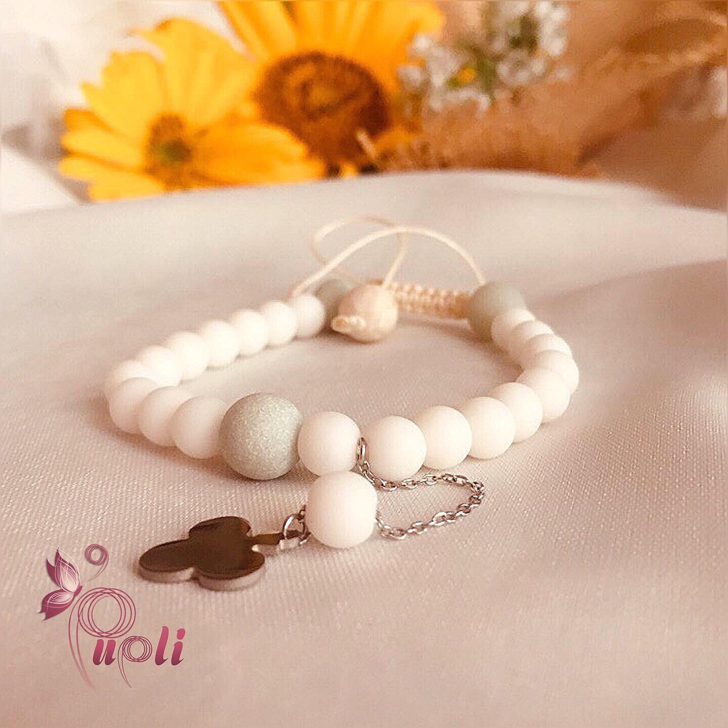 دستبند سنگ آمازونیت و اونیکس