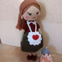 عروسک دختر اشپز باشی دستباف