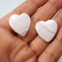 ست دوتایی آراگونیت صورتی قلبی کد: M 572