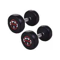 دمبل گرد استوپ دار 5 کیلوگرمی Record بسته دو عددی