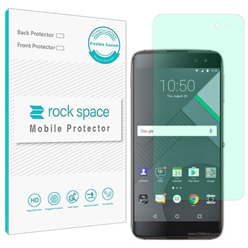 گلس  بلک بری Dtek60 مدل نانو هیدروژل گرین لایت برند راک اسپیس   