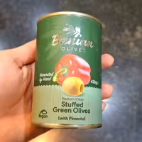 کنسرو زیتون با مغز فلفل دلمه ای بانیان