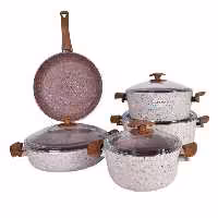 سرویس پخت و پز 9 پارچه اویز مدل سوینگ رزگلد