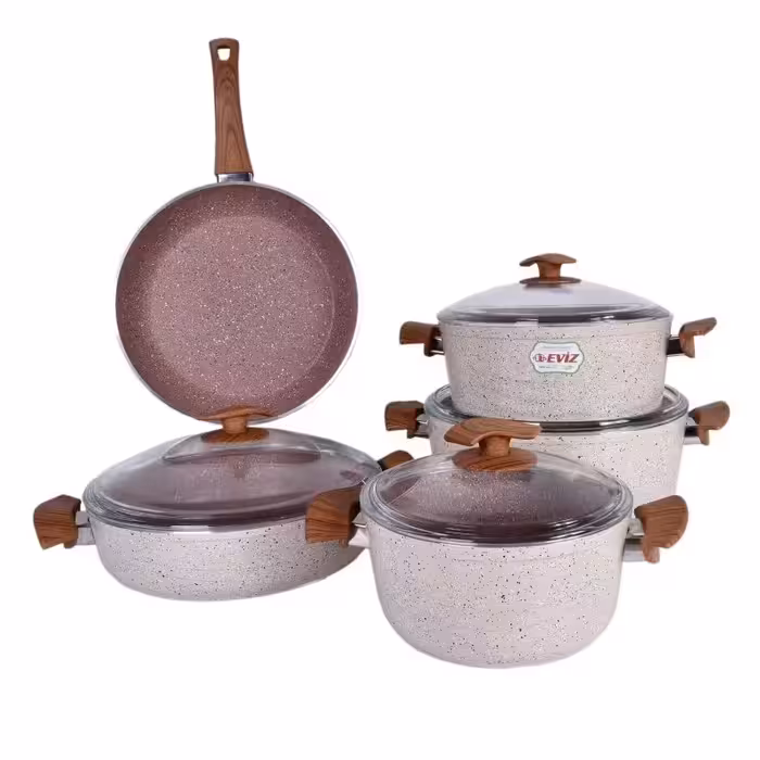 سرویس پخت و پز 9 پارچه اویز مدل سوینگ رزگلد