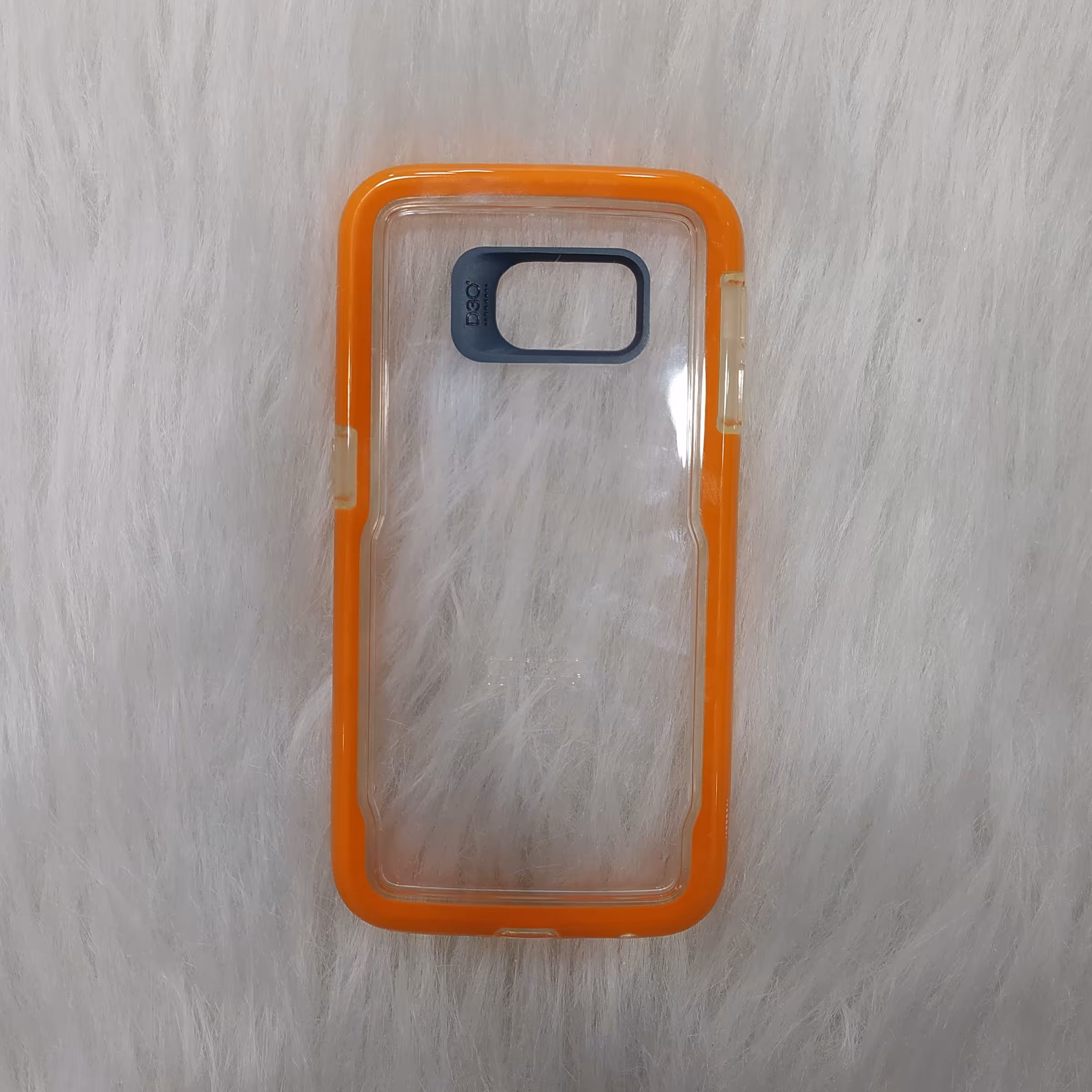 گارد سامسونگ S6 edge  ژله ای شفاف پوشش 360 درجه رنگ نارنجی فوق لاکچری زیر قیمت 