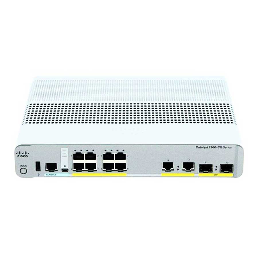 قیمت و خرید سوييچ شبکه 8 پورت سیسکو مدل WS-C2960CX-8TC-L | یاس ارتباط