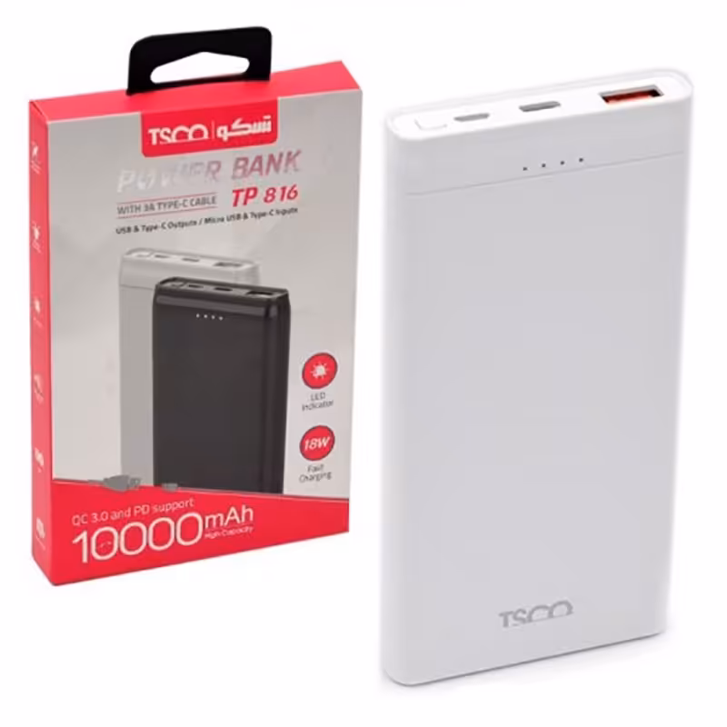پاور بانک پرتابل تسکو مدل TP 816