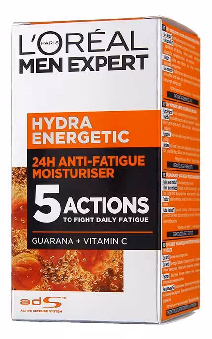 ژل کرم آبرسان و ضد خستگی مردانه لورال 50میلی لیتر اصلی LOREAL MEN EXPERT HYDRA ENERGETIC