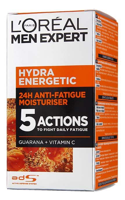 ژل کرم آبرسان و ضد خستگی مردانه لورال 50میلی لیتر اصلی LOREAL MEN EXPERT HYDRA ENERGETIC