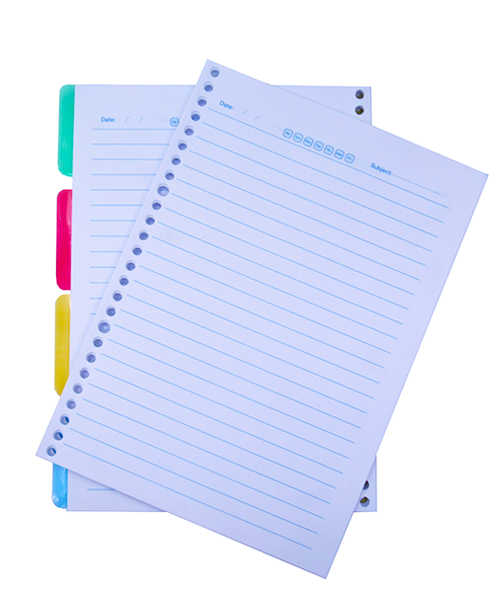 یدک کاغذ کلاسوری  26 سوراخ سفید