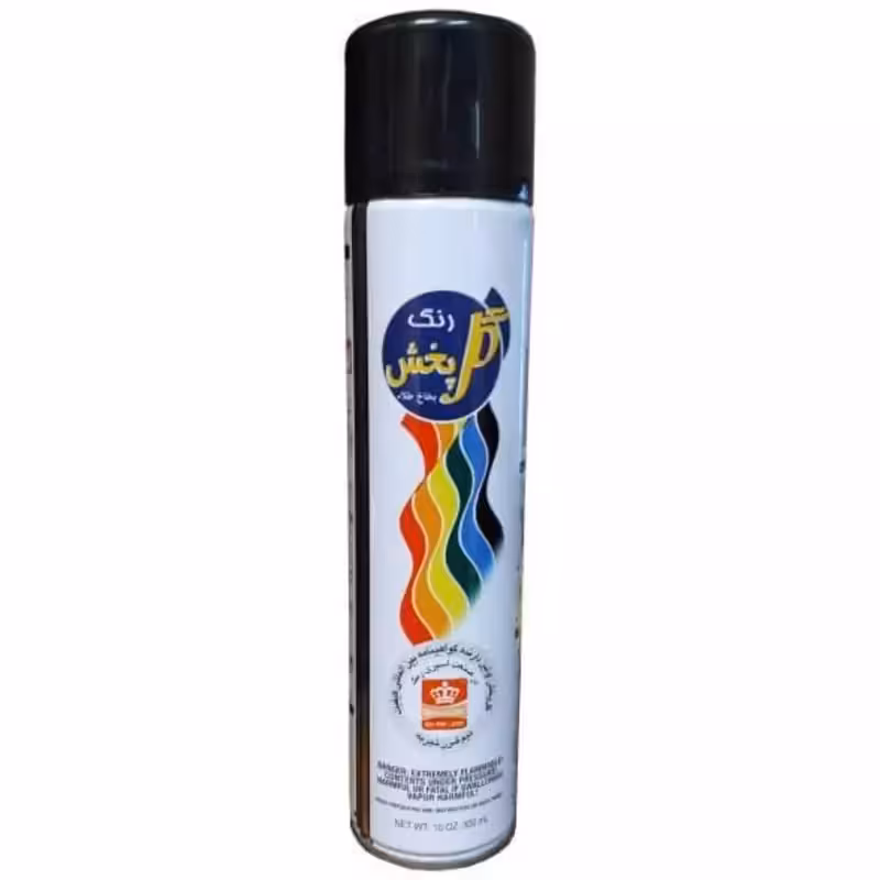 اسپری رنگ مشکی مات گل پخش کد 300 حجم 300 میلی لیتر