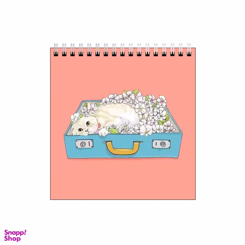 دفتر طراحی بامبیلیپ طرح گربه و چمدان کد 7149256