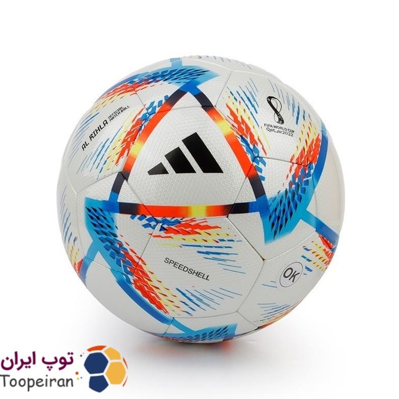 توپ فوتبال مدل چرمی جام جهانی 2022 الرحله سایز5