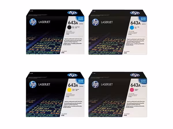 ست کارتریج اچ پی چهار رنگ 643A