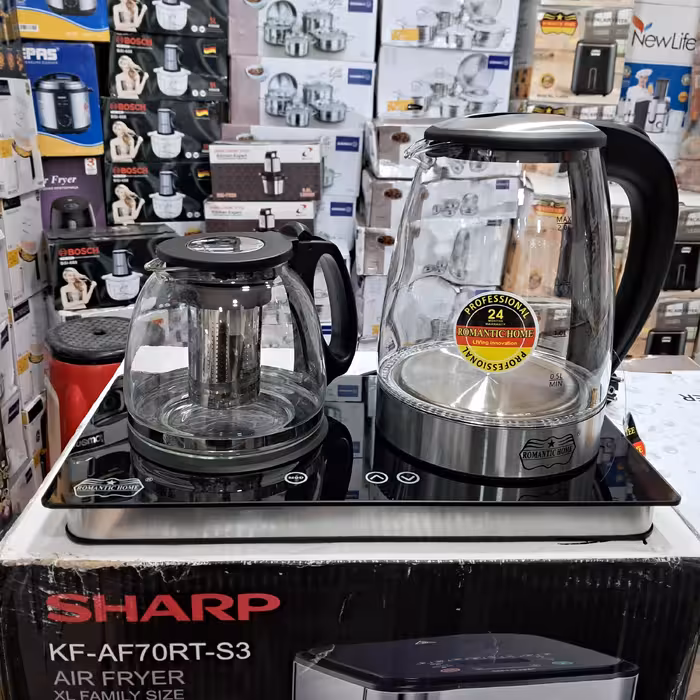 چائی ساز کنار هم رمانتیک هوم صفحه دیجیتال 2 لیتری