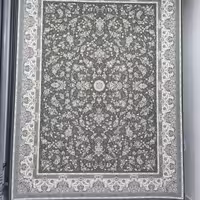 فرش ماشینی پاتریس 1500شانه طرح افشان سی گل طوسی 12متری