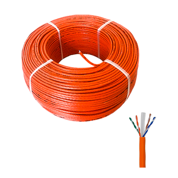 کابل شبکه حلقه نگزنس UTP CCA 0.5 Cat6 طول 305 متر
