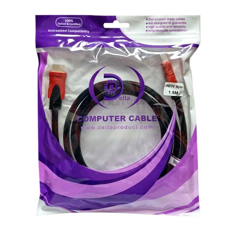 کابل رابط HDMI رنگ مشکی به طول 15
