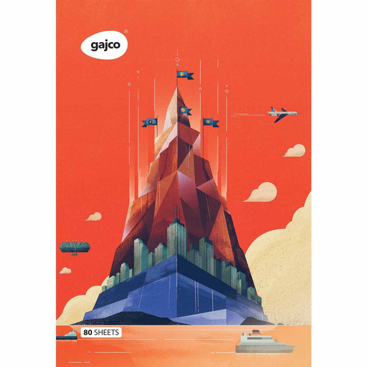 دفتر 80 برگ گاجکو طرح زندگی ماشینی با رایحه شکلات