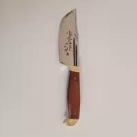 چاقو زنجان زیبا رویان استاد صمد سایز بزرگ دسته اپوکسی قرمز رنگ با کیفیت بسیار عالی 