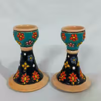 جفت جا شمعی میناکاری شده مناسب سفره های هفت سین