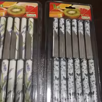 کارد میوه مدادی دوازده تایی در پنج طرح