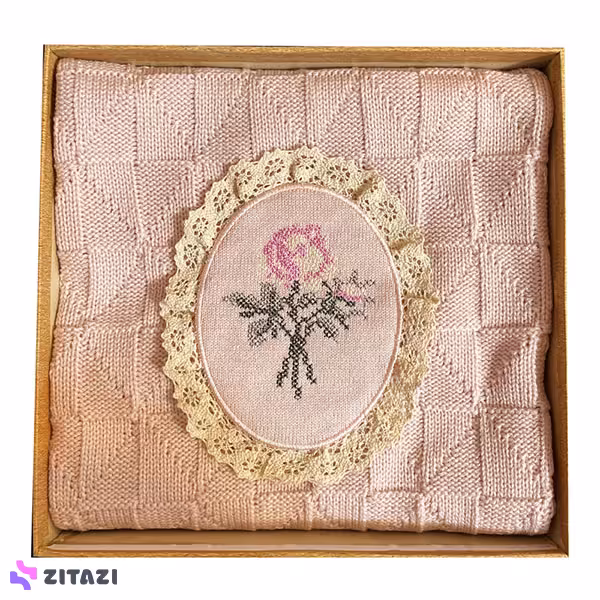 پتو نوزاری بیبی فور لایف Baby4life طرح گل