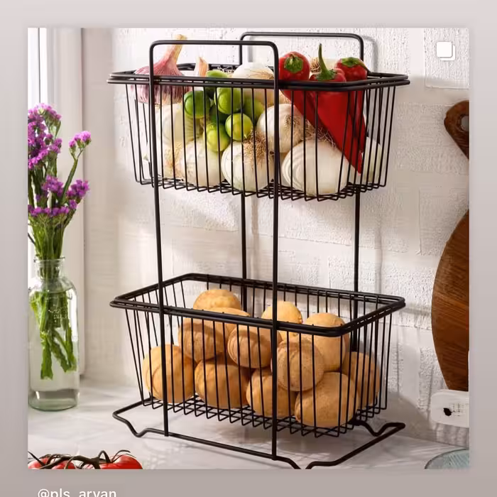 جاپیازی 2طبقه استیل روکش دار