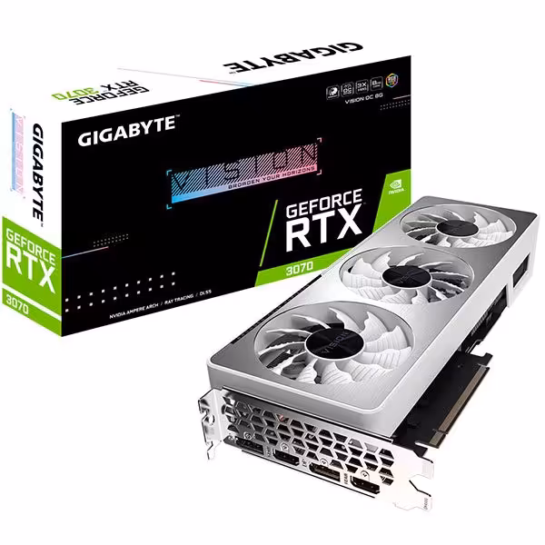 کارت گرافیک گیگابایت مدل GeForce RTX 3070 VISION OC 8G - پردیس پازار