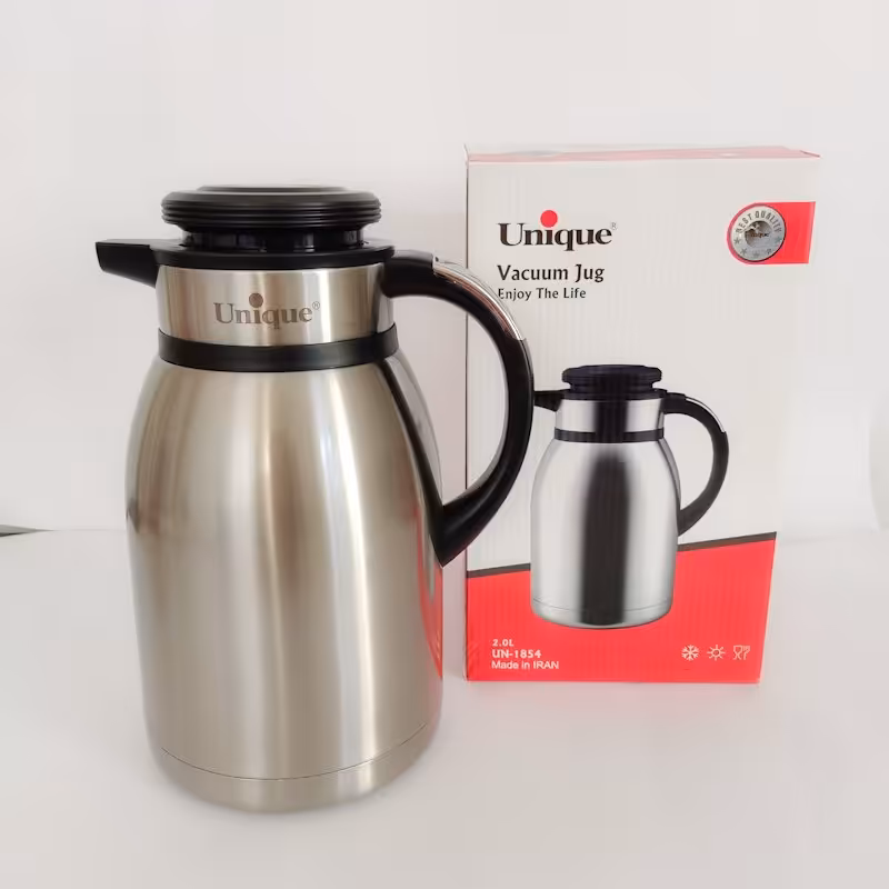 فلاسک استیل 2 لیتر یونیک اصل شرکتی مدل UN-1854 (فلاسک تمام استیل یونیک، فلاکس استیل یونیک اصل )