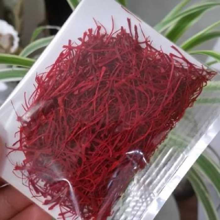 زعفران سرگل اعلای قائنات نیم مثقالی(ده بسته)  زعفران ممتاز درجه یک سرگل قائنات 