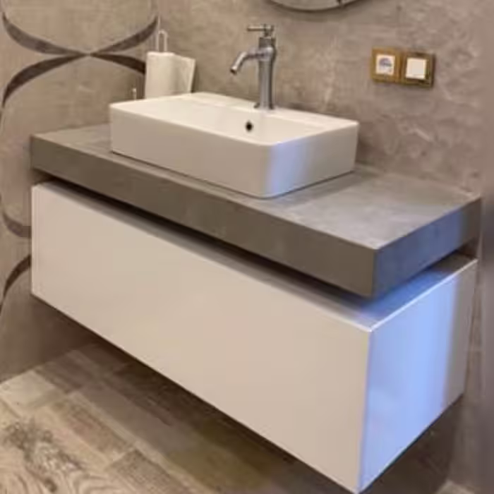 روشویی کابینتی مدل برمودا ابعاد 50 در 90 ابعاد تمام پی وی سی ضد آب ارسال به سراسر ایران