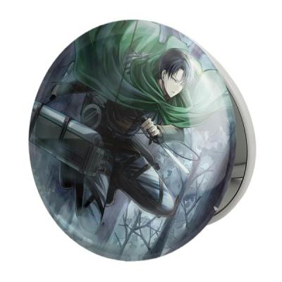 آینه جیبی خندالو طرح لیوای انیمه اتک آن تایتان Attack on Titan مدل تاشو کد 18626