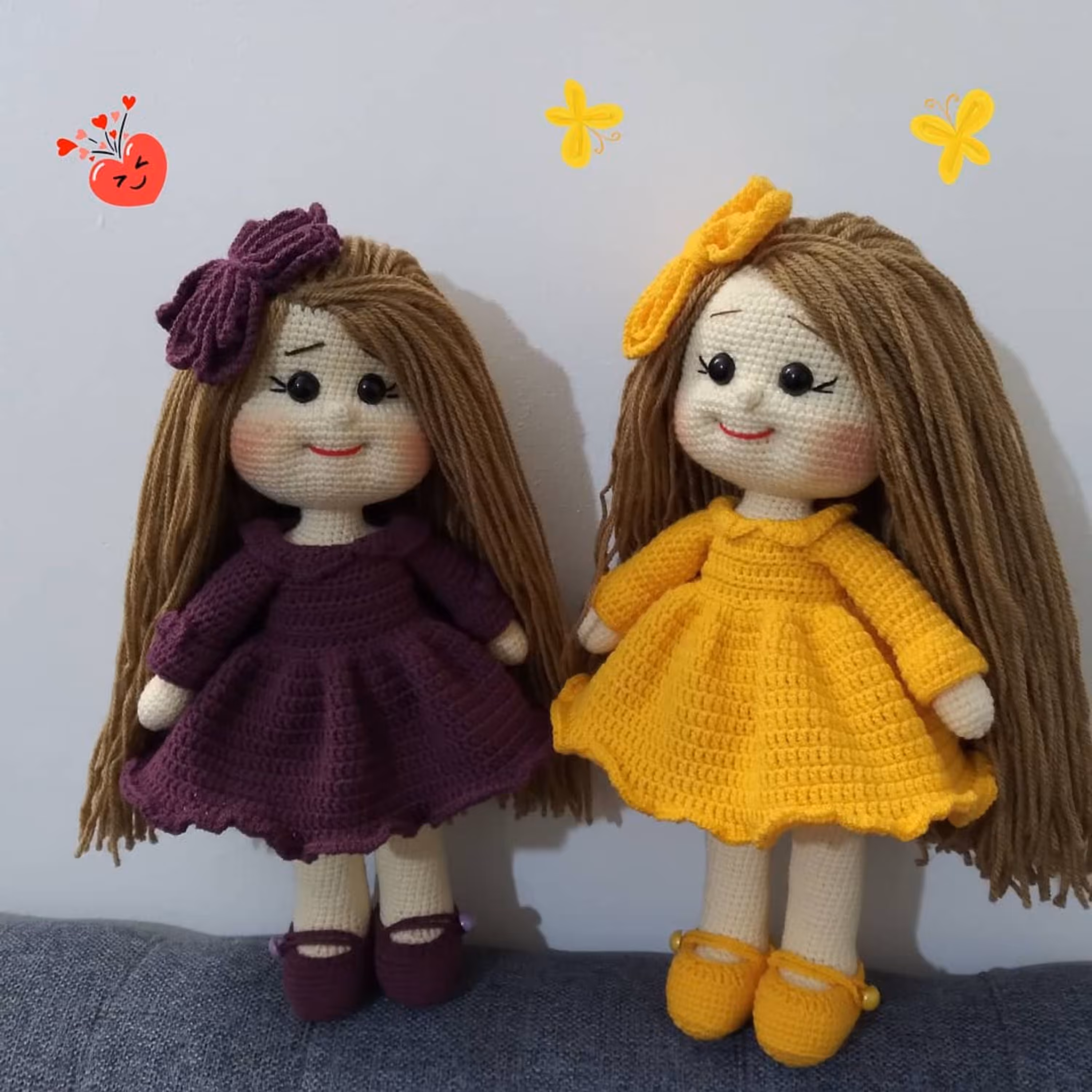 عروسک دستبافت با قابلیت تعویض لباس و شستشو