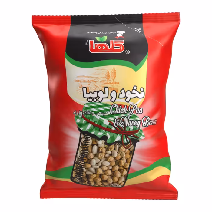 نخود و لوبیا گلها حجم400 گرم – سلفون
