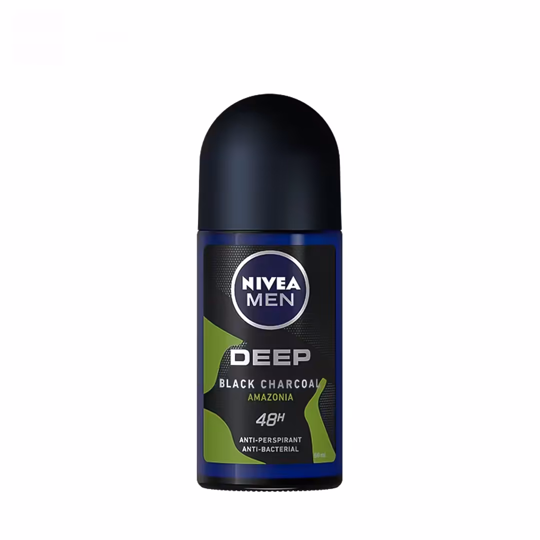 رول دئودورانت ضد تعریق مردانه نیوا مدل DEEP BLACK CARBON AMAZONIA حجم 50 میلی لیتر