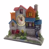 ساعت رومیزی کلبه سوپر سایز پلی استر کد 4