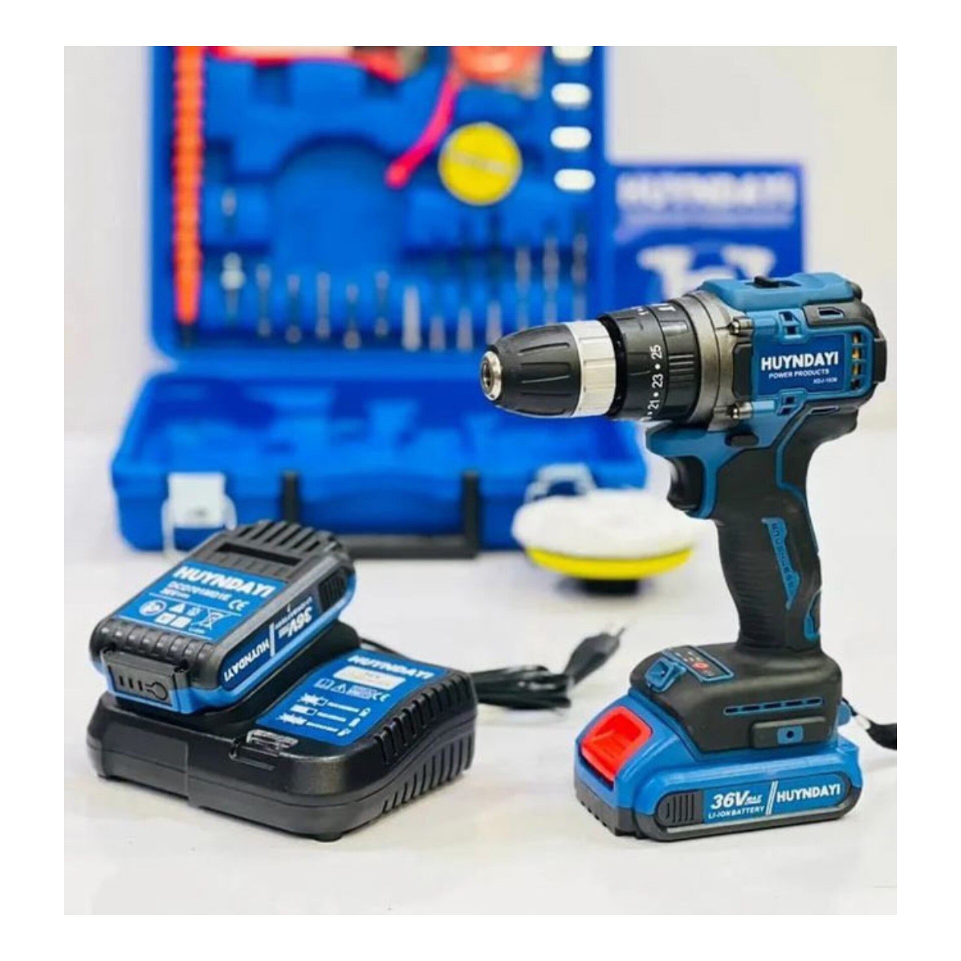 دریل شارژی  36V طرح هیوندا موتور براشلس