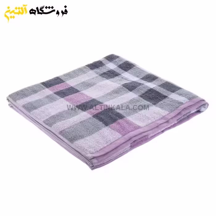 حوله دستی برق لامع طرح ایرینا صورتی 40×80
