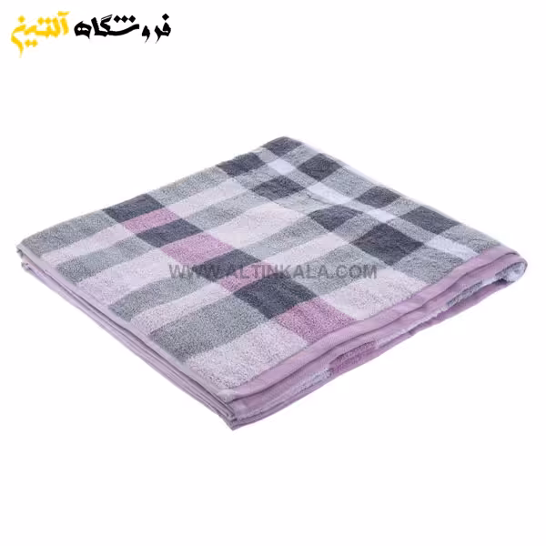 حوله دستی برق لامع طرح ایرینا صورتی 40×80