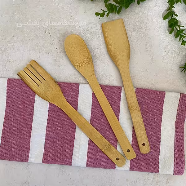 ست کفگیر چوبی 3 عددی