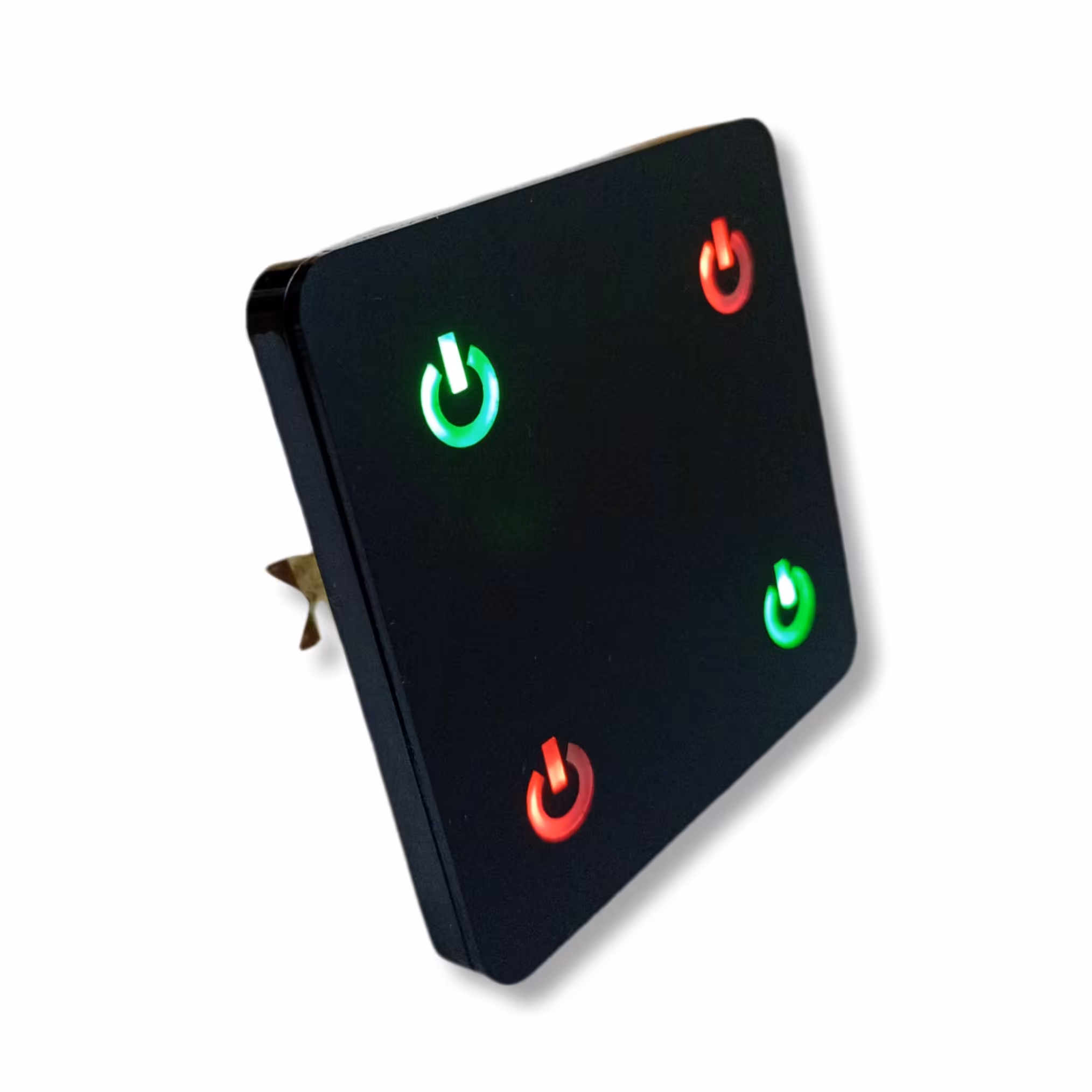 کلید پریز لمسی 4 پل مدل A4 مشکی