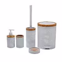 ست بهداشتی روشا ماربل طوسی- چوب هارمونی