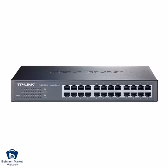 سوييچ 24 پورت گيگابيت و دسکتاپ-رکمونت تی پی-لينک مدل TL-SG1024D