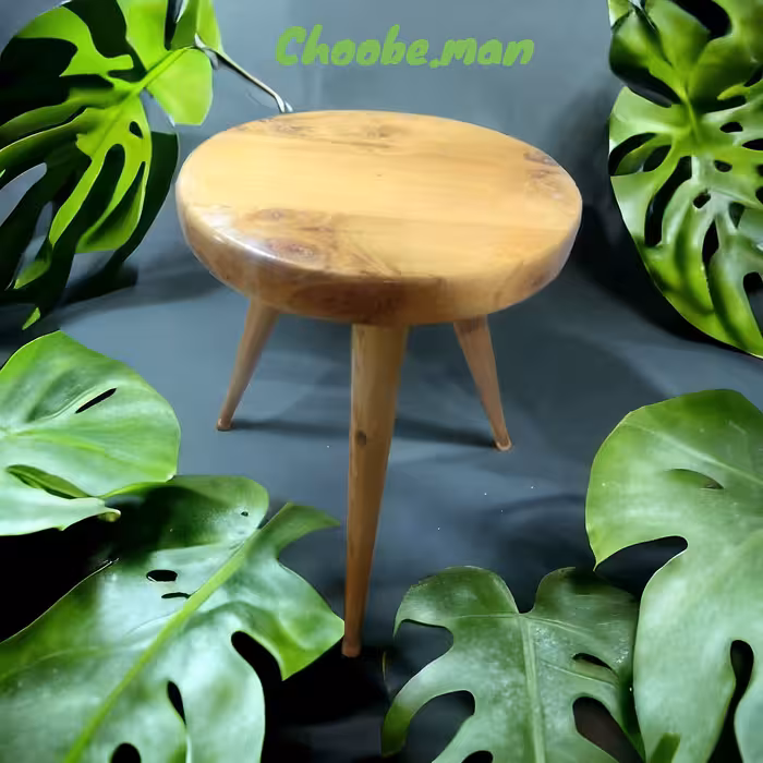 استند چوبی گلدان پایه خراطی، سه پایه 30-40